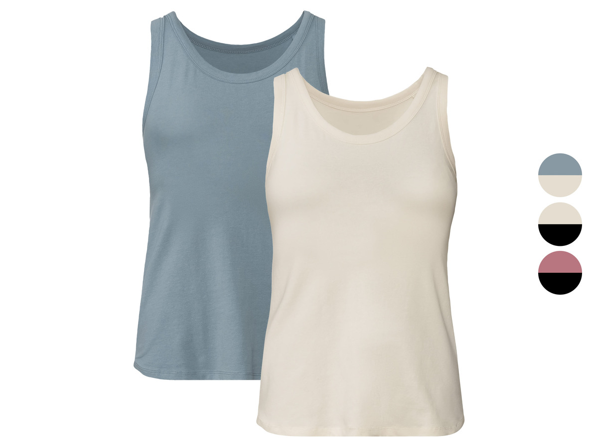 Bild 1 von esmara® Damen Tops, 2 Stück, aus Stretchjersey