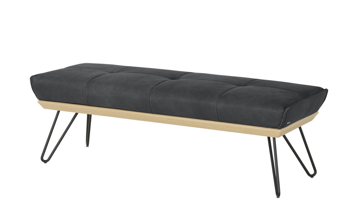Bild 1 von KOINOR Hockerbank  Leder Dining System 4 grau Maße (cm): B: 150 H: 49 T: 54 Bänke
