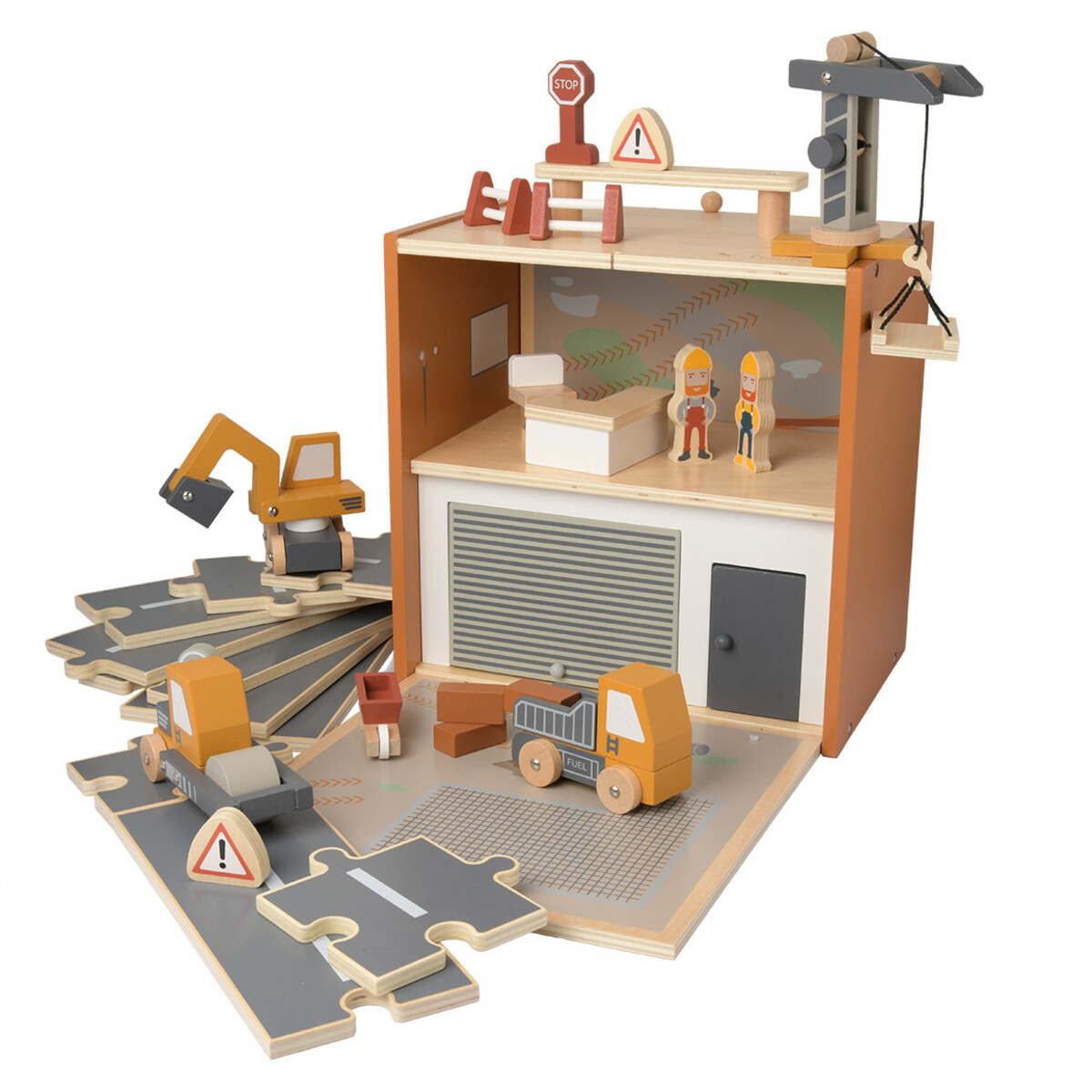 Bild 1 von Pinolino Spielwelt Baustelle Gustav 29-teilig