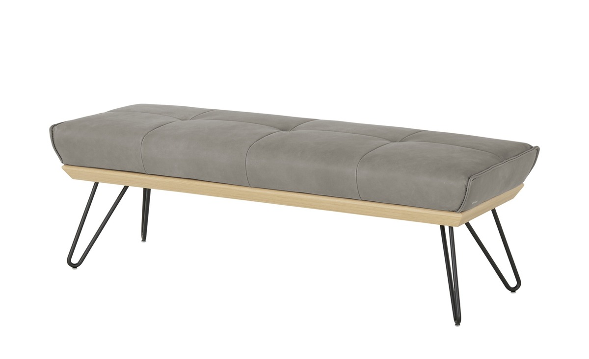 Bild 1 von KOINOR Hockerbank  Leder Dining System 4 grau Maße (cm): B: 150 H: 49 T: 54 Bänke