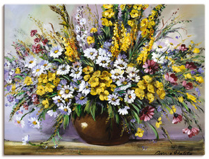 Artland Wandbild "Herrlichkeit von Gänseblümchen", Blumen, (1 St.), als Leinwandbild, Wandaufkleber oder Poster in versch. Größen