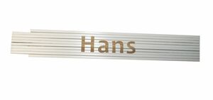 Heka Werkzeuge GmbH Meterstab weiß Hans