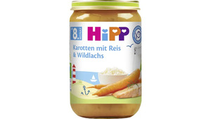 HiPP Menüs ab 8.Monat - Karotten mit Reis und Wildlachs