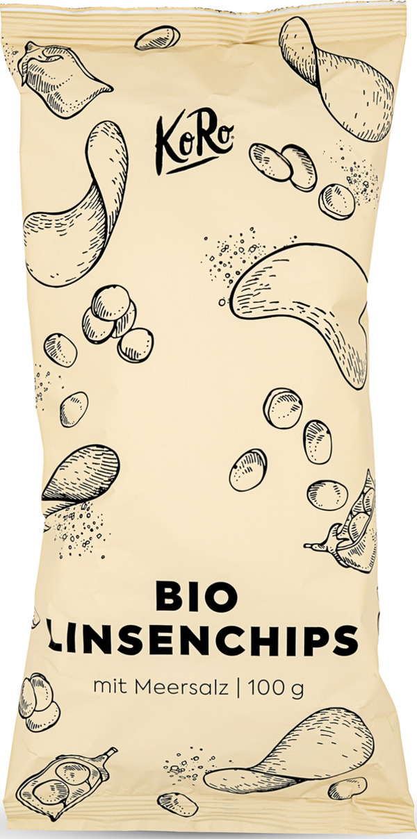 Bild 1 von KoRo Bio Linsenchips mit Meersalz