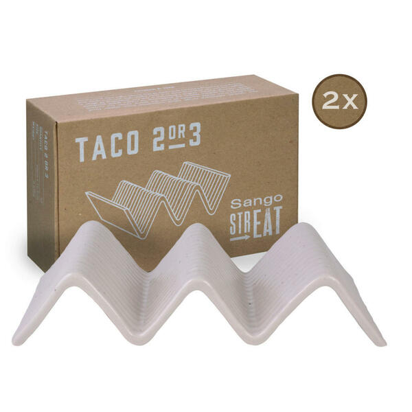 Bild 1 von CreaTable Servierset Streat Taco Stand 2 creme Steinzeug