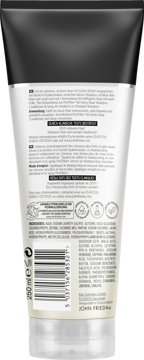 Bild 2 von JOHN FRIEDA PROfiller+ Kräftigendes Shampoo
