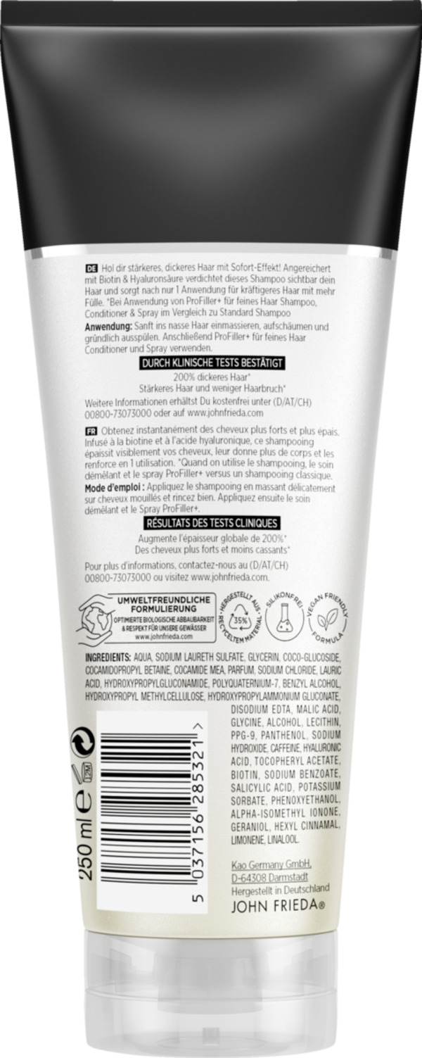 Bild 2 von JOHN FRIEDA PROfiller+ Kräftigendes Shampoo