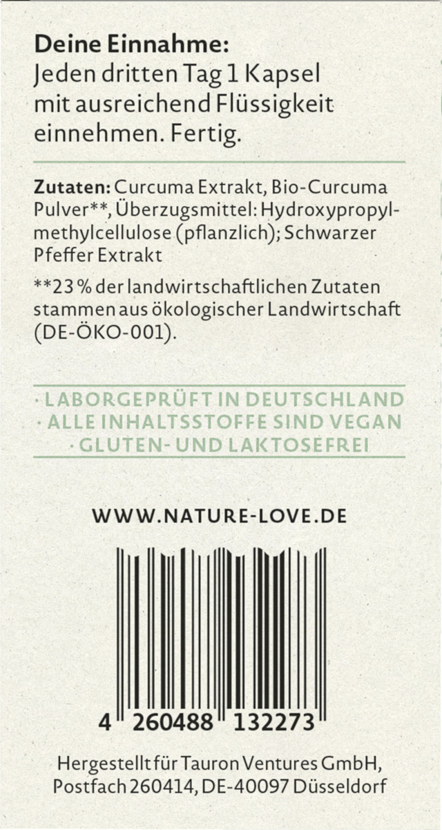 Bild 3 von Nature Love Curcuma Extrakt