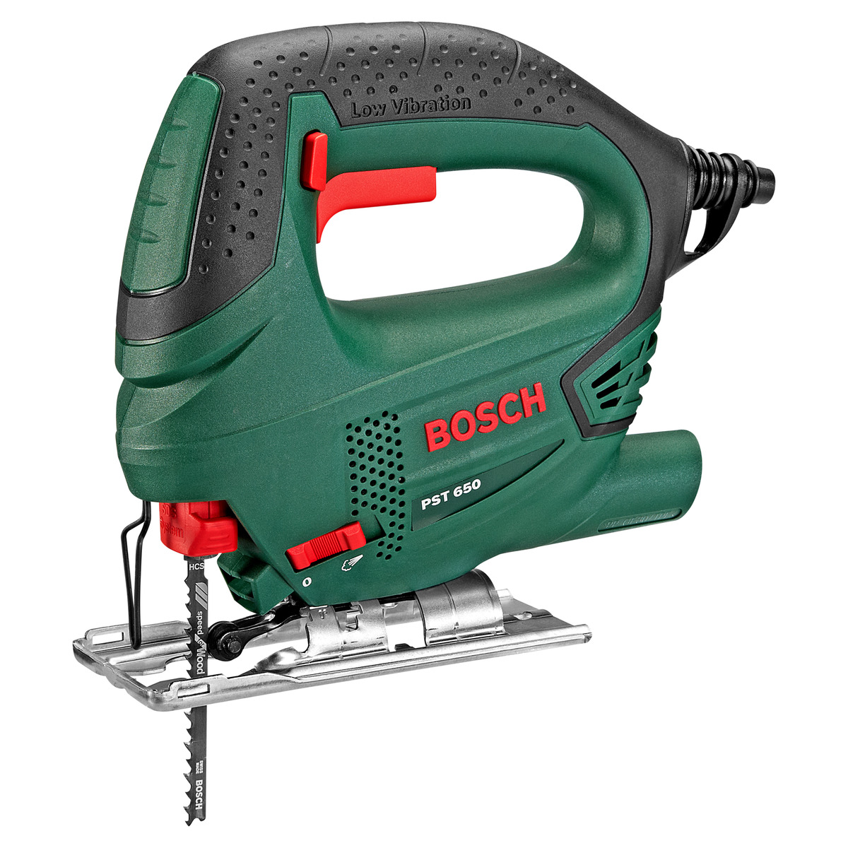 Bild 1 von Bosch Stichsäge 'PST 650 compact' grün 500 W, inkl. Kunststoffkoffer