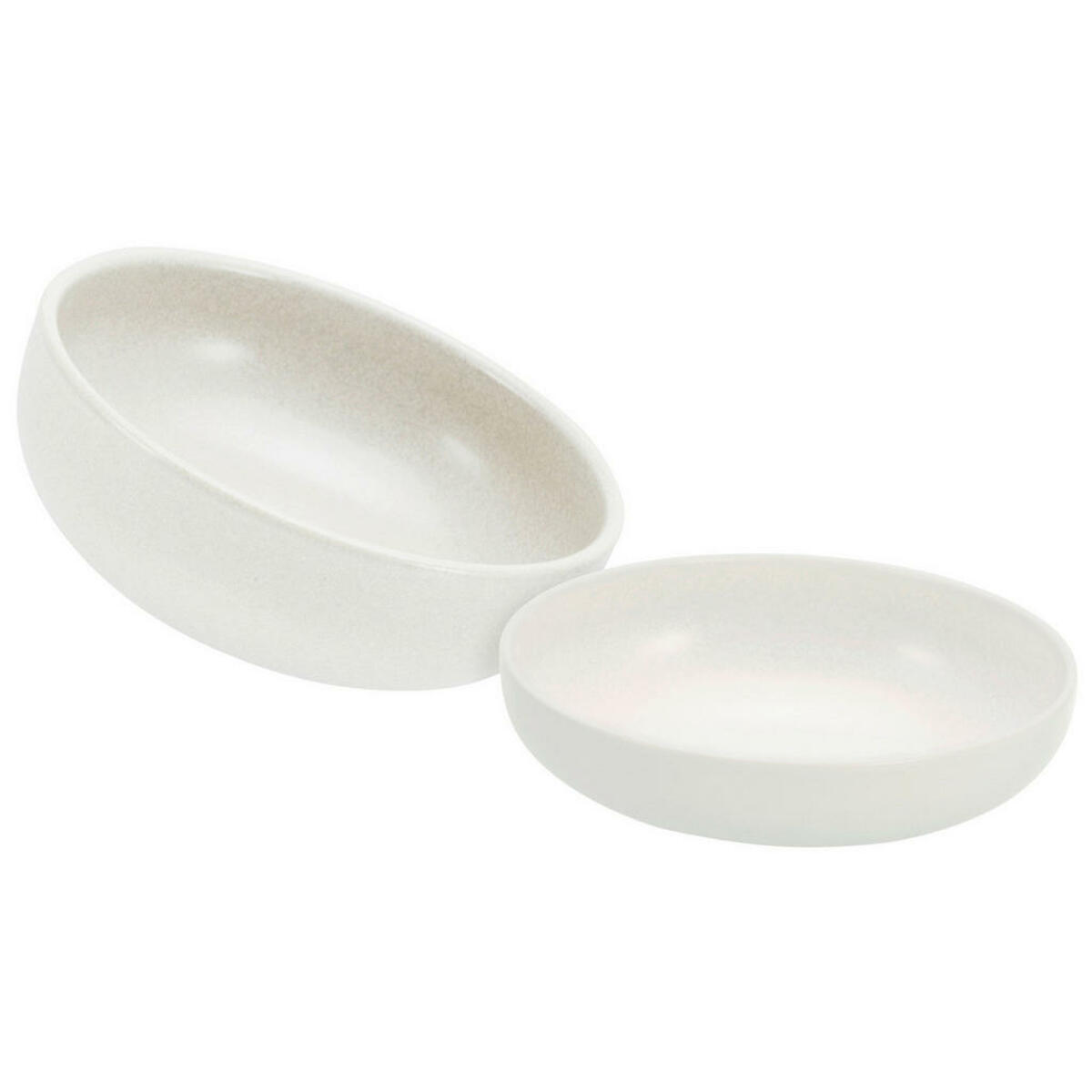 Bild 1 von CreaTable Salatschalenset Uno Offwhite offwhite Steinzeug 2 tlg.
