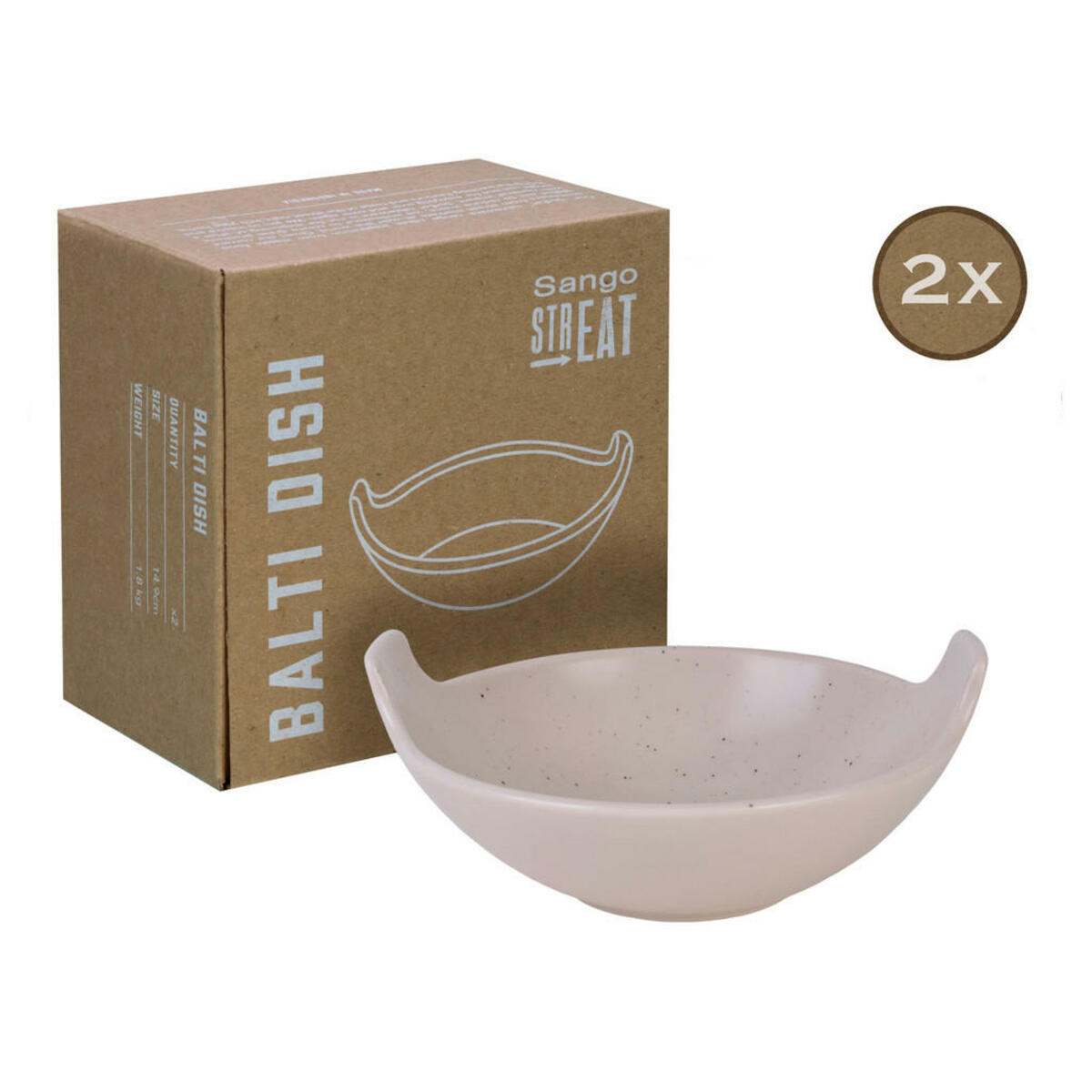 Bild 1 von CreaTable Servierset Streat Balti Dish creme Steinzeug