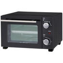 Bild 1 von WKM Mini-Backofen PO-800.10W schwarz Metall B/H/T: ca. 37x30x23 cm ca. 10 l