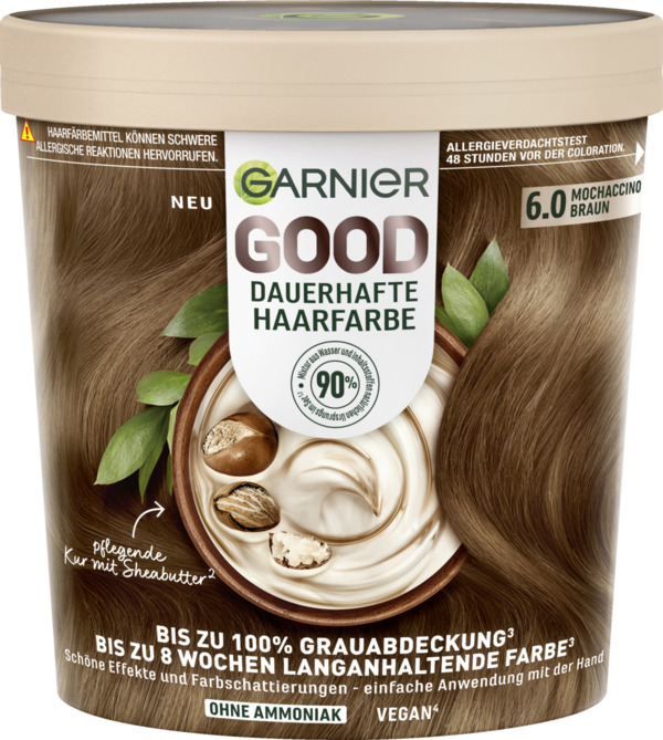 Bild 1 von Garnier GOOD dauerhafte Haarfarbe 6.0 Mochaccino Braun