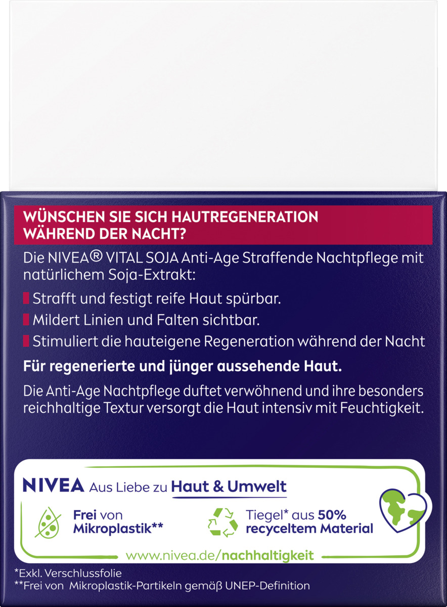 Bild 3 von NIVEA VITAL Soja Anti-Age Straffende Nachtpflege