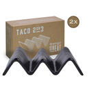 Bild 1 von CreaTable Servierset Streat Taco Stand 2 schwarz Steinzeug