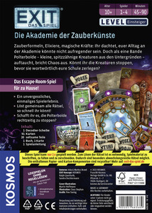 Kosmos EXIT Das Spiel - Die Akademie der Zauberkünste