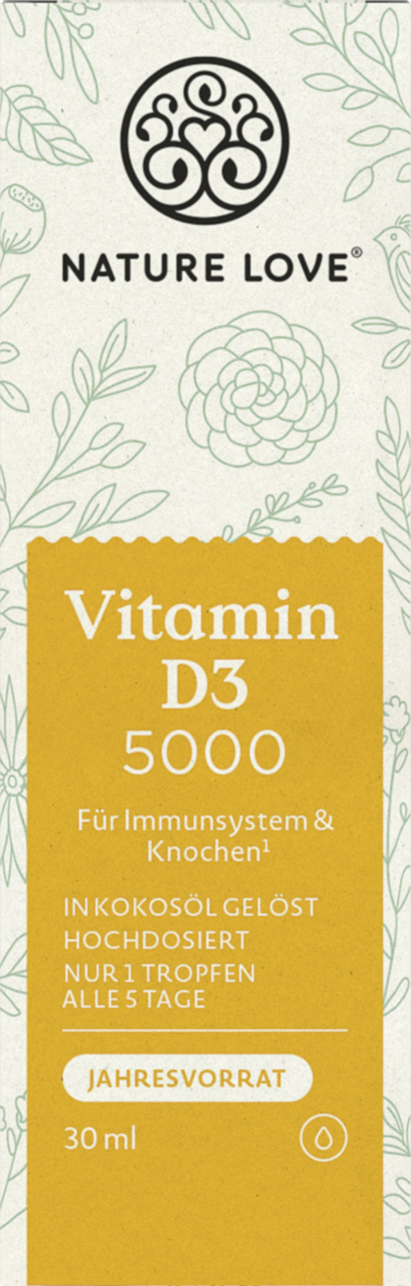 Bild 1 von Nature Love Vitamin D3 5000