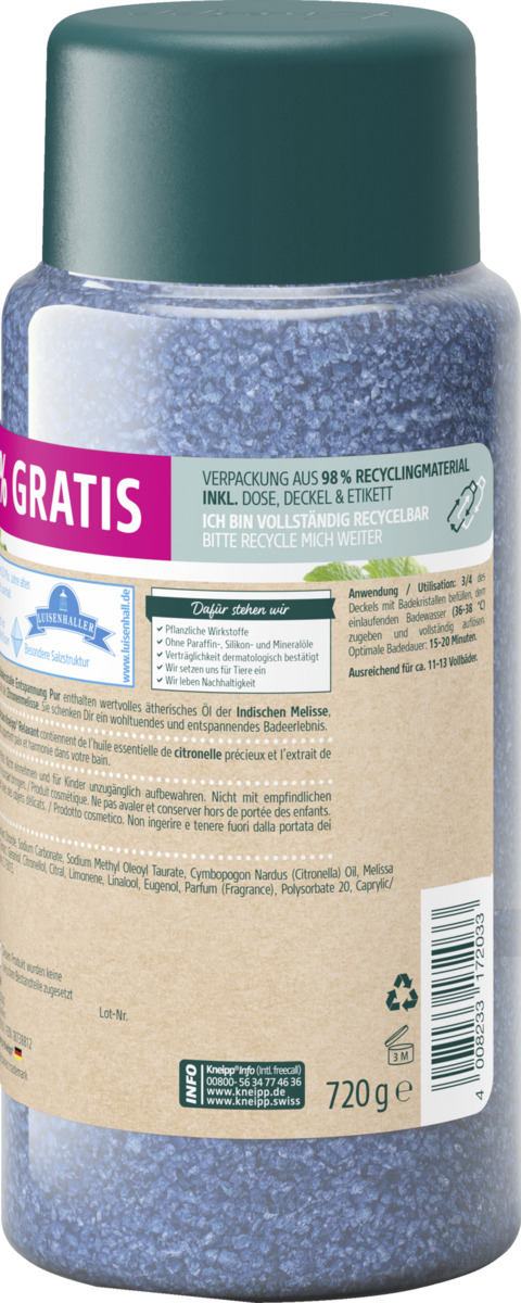 Bild 3 von Kneipp Badekristalle Entspannung Pur +20% Gratis