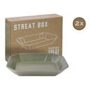 Bild 1 von CreaTable Servierset Streat Box grün Steinzeug B/T: ca. 17x22 cm