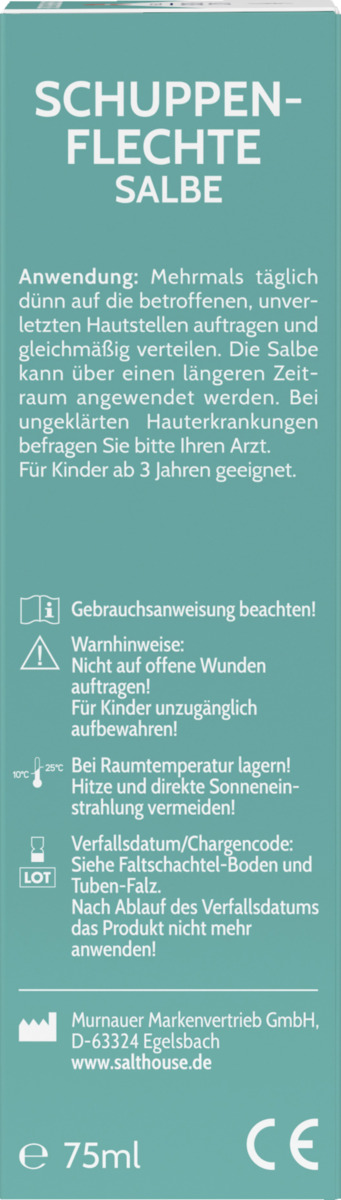 Bild 3 von Salthouse Totes Meer Therapie Schuppenflechte Salbe 13.32 EUR/100 ml
