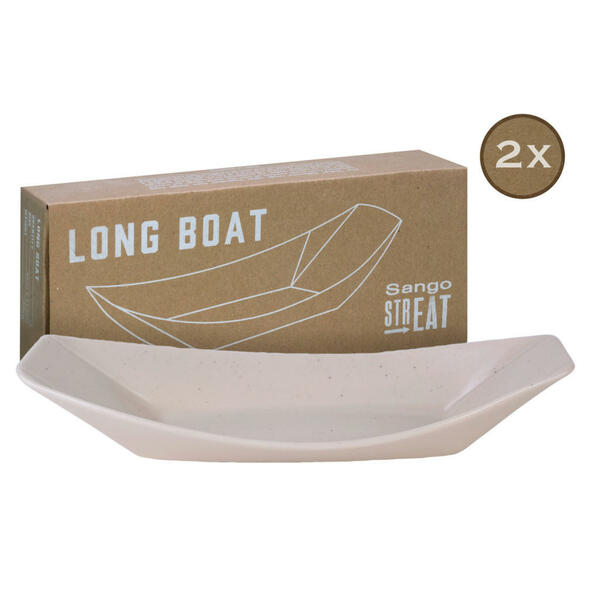 Bild 1 von CreaTable Servierset Streat Boat long creme Steinzeug