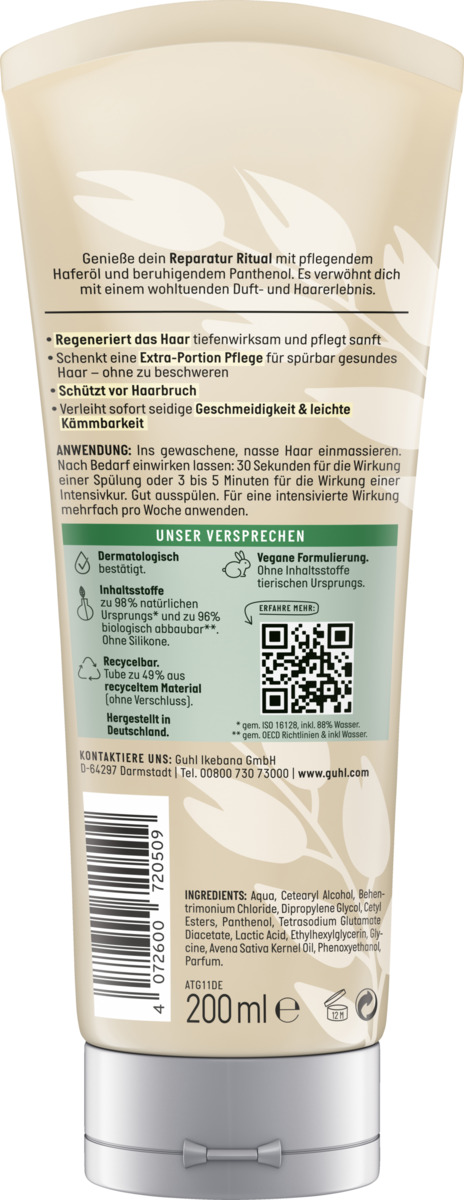Bild 2 von Guhl Reparatur Ritual 2in1 Spülung & Kur