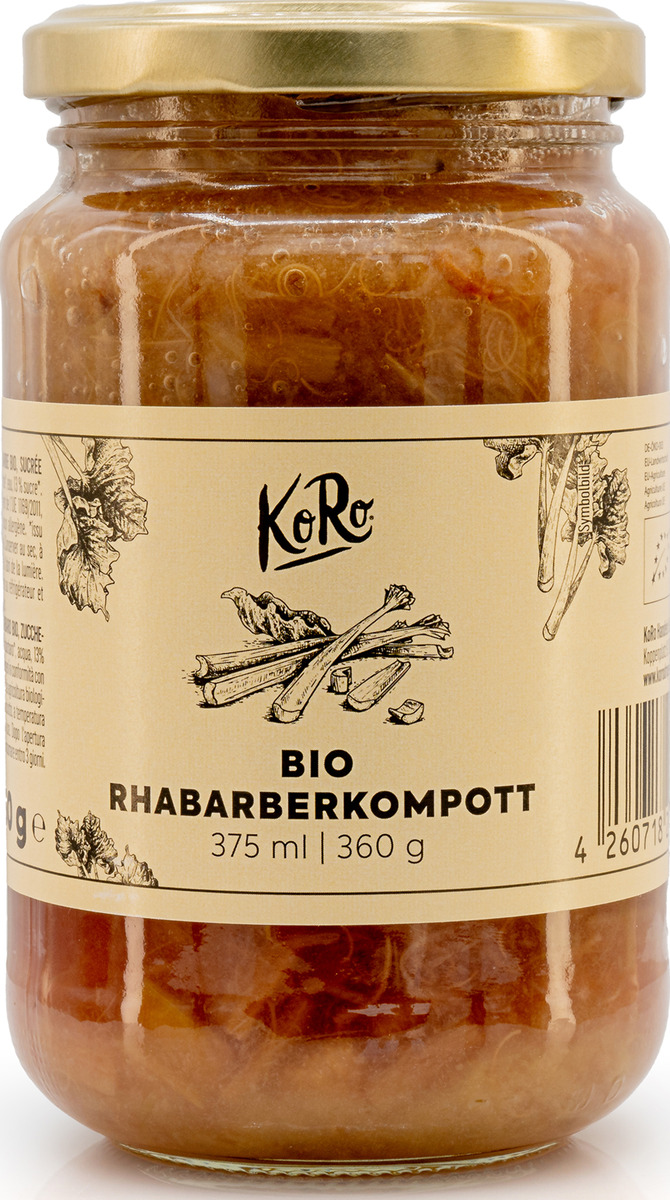 Bild 1 von KoRo Bio Rhabarberkompott