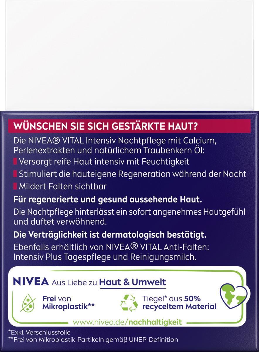 Bild 3 von NIVEA Vital Anti-Falten Intensiv Nachtpflege