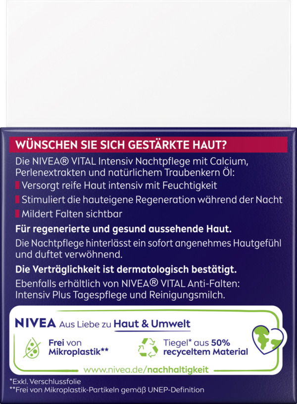Bild 3 von NIVEA Vital Anti-Falten Intensiv Nachtpflege
