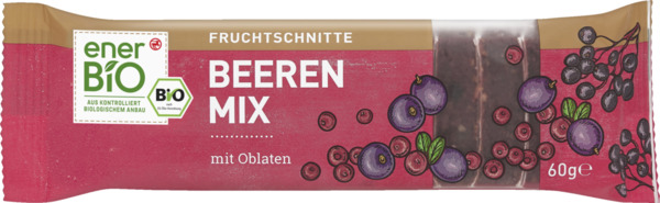 Bild 1 von enerBiO Fruchtschnitte Beerenmix