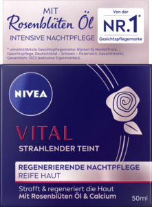 NIVEA Vital strahlender Teint regenerierende Nachtpflege