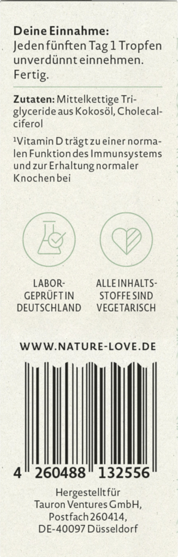 Bild 3 von Nature Love Vitamin D3 5000