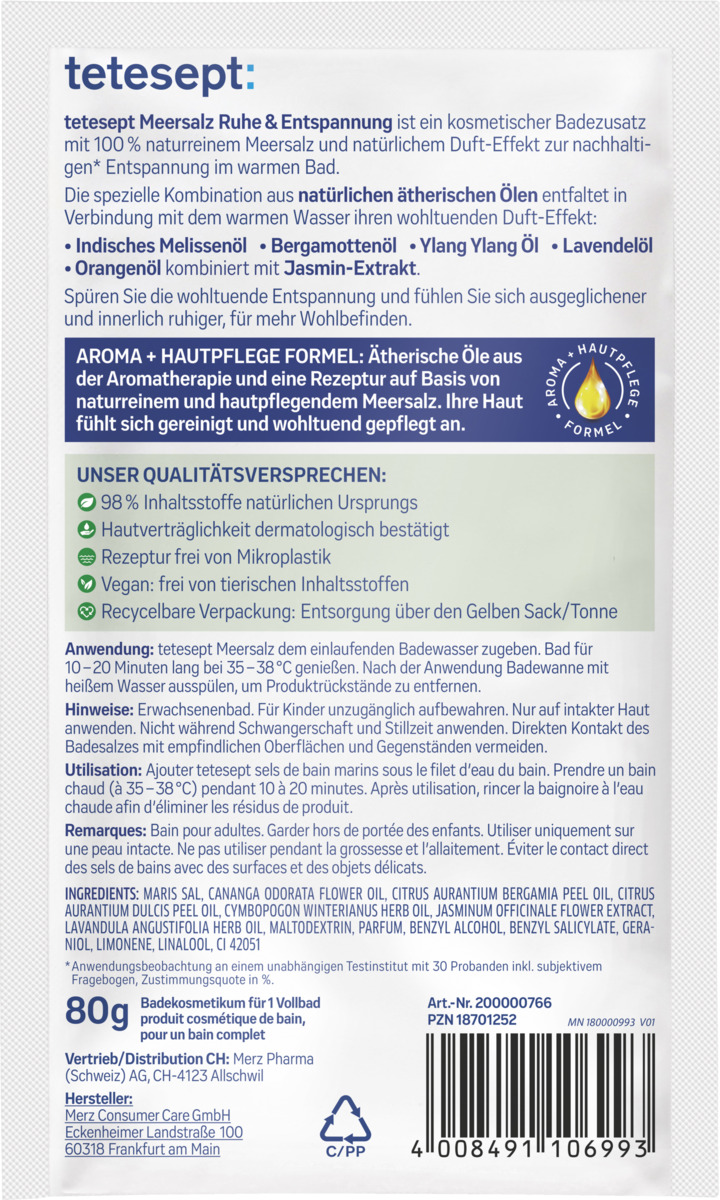 Bild 2 von tetesept Gesundheitsbad Ruhe & Enstpannung