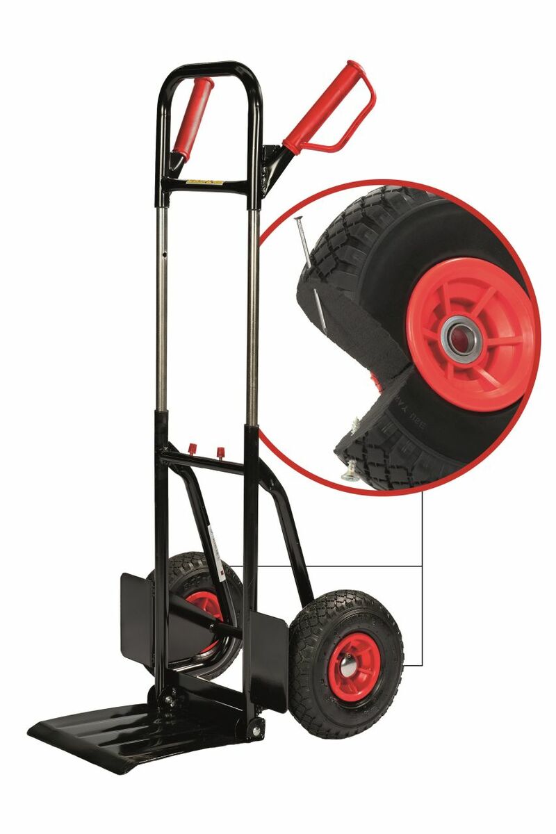 Bild 1 von ProBauTec 1-2-3 Profi Stapelkarre PU Rad, klappbar, Tragkraft 200 kg