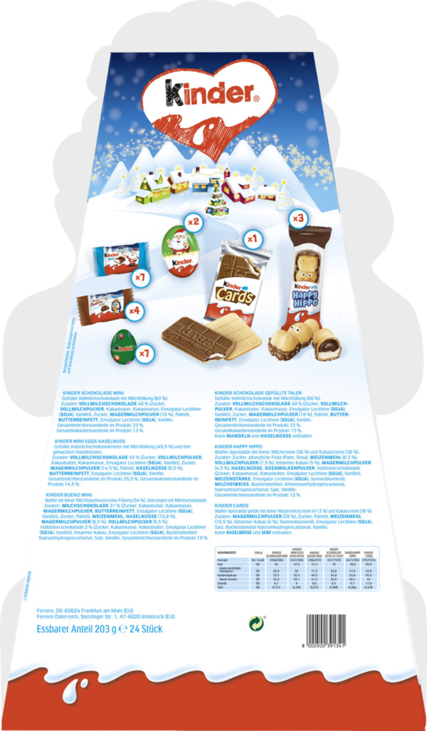 Bild 2 von Ferrero Kinder Mix Adventskalender 2023