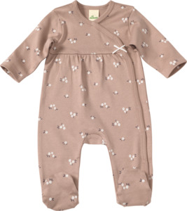 ALANA Baby Schlafanzug, Gr. 50/56, aus Bio-Baumwolle, beige