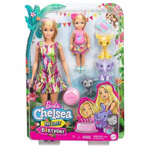 Mattel GTM82 - Barbie - Chelsea - The Lost Birthday - Puppen mit Zubehör, Dschungelabenteuer