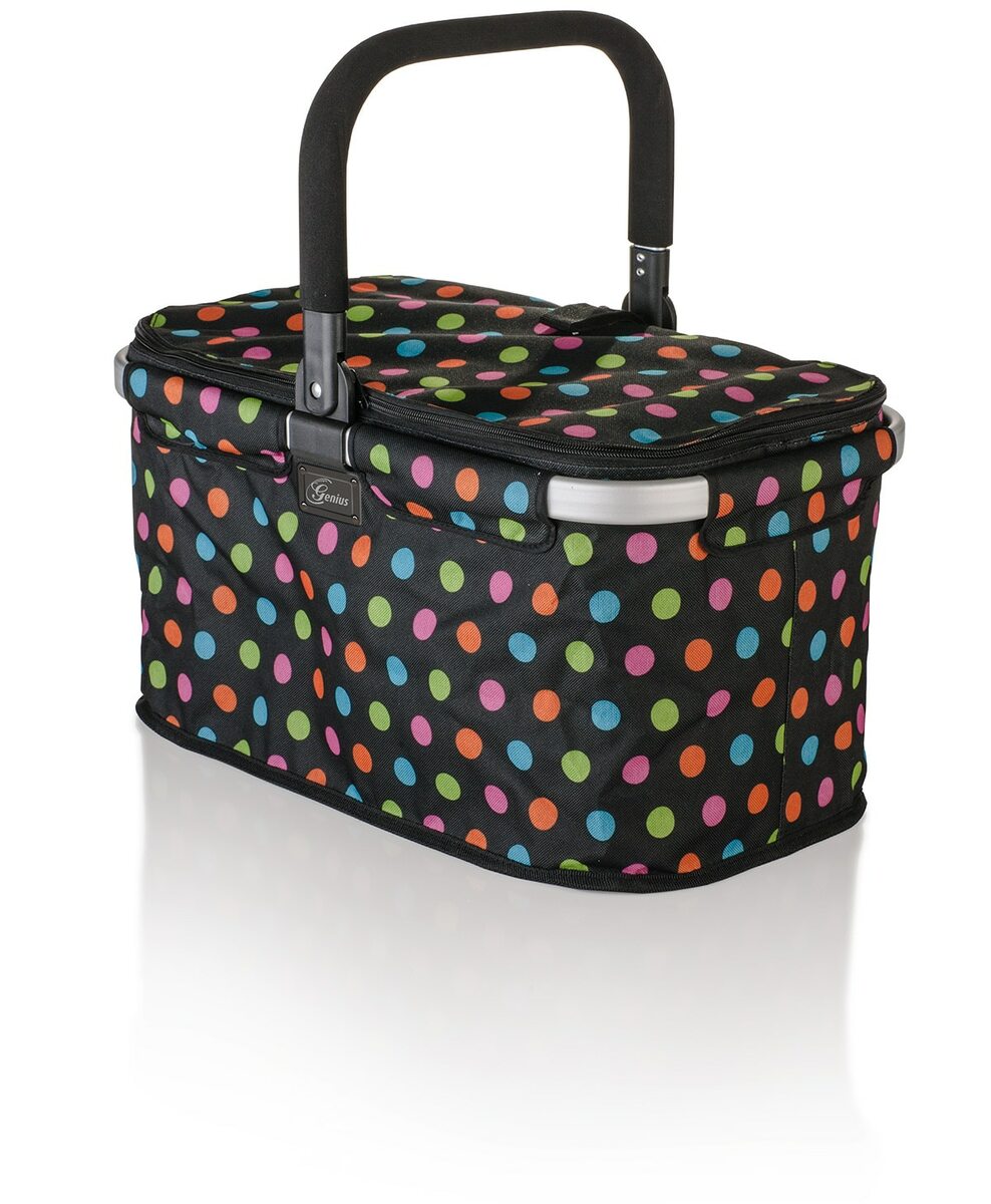 Bild 1 von Einkaufskorb Falko (schwarz mit bunten Punkten)