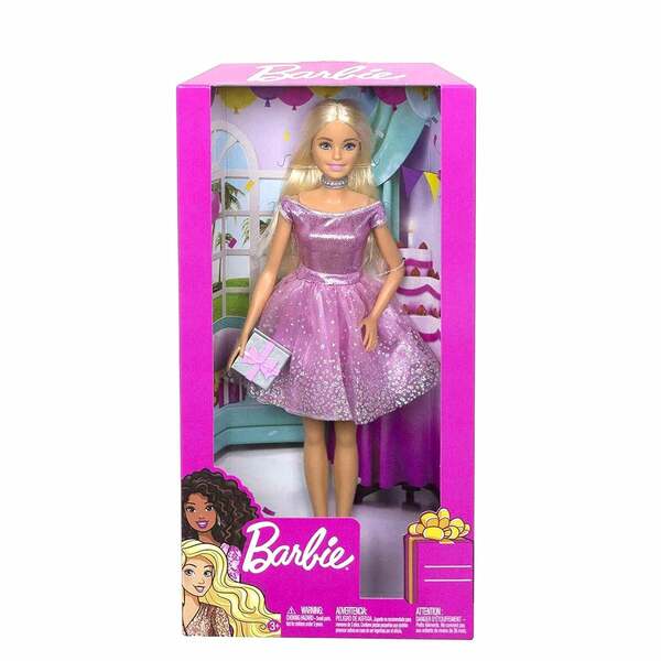 Bild 1 von Mattel GDJ36 - Barbie - Happy Birthday Puppe mit Glitzer-Party Kleid