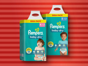 Pampers Baby-Dry Giga Pack, 
         108/96/120/84 Stück