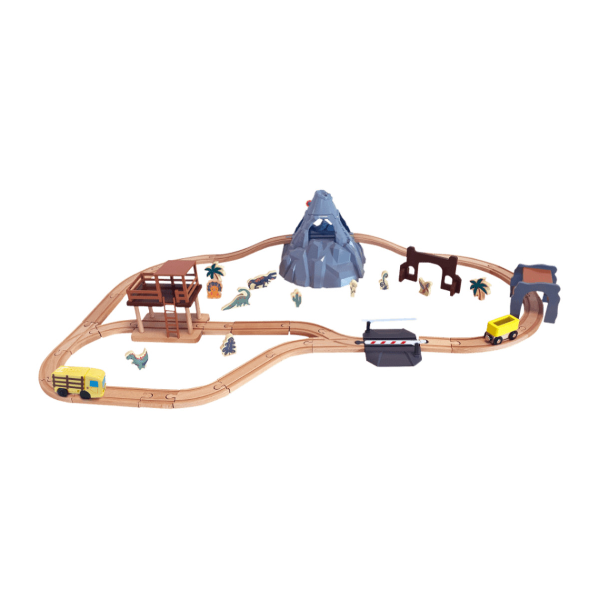 Bild 4 von PLAYLAND Holz-Eisenbahn-Set