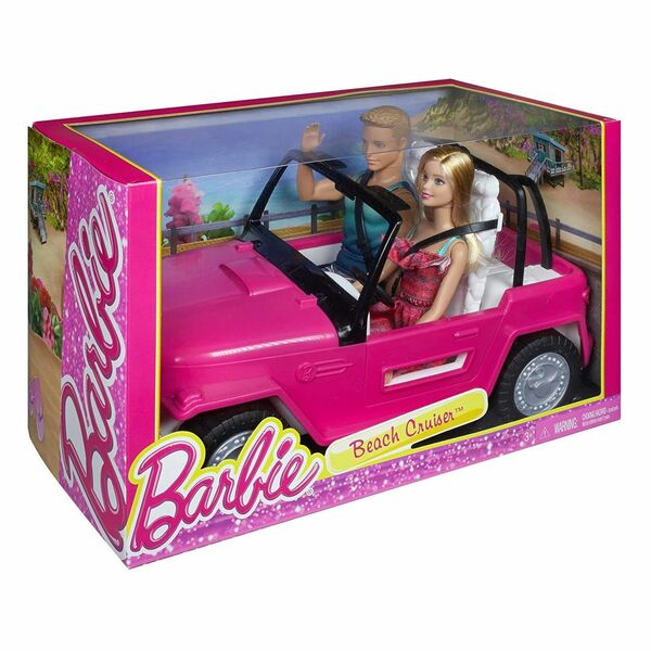 Bild 1 von Mattel CJD12 - Barbie - Beach Cruiser mit Barbie und Ken; Fahrzeug