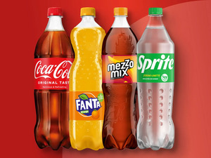 CocaCola/Fanta/Mezzo Mix/Sprite, 
         1,25 l zzgl. -.25 Pfand