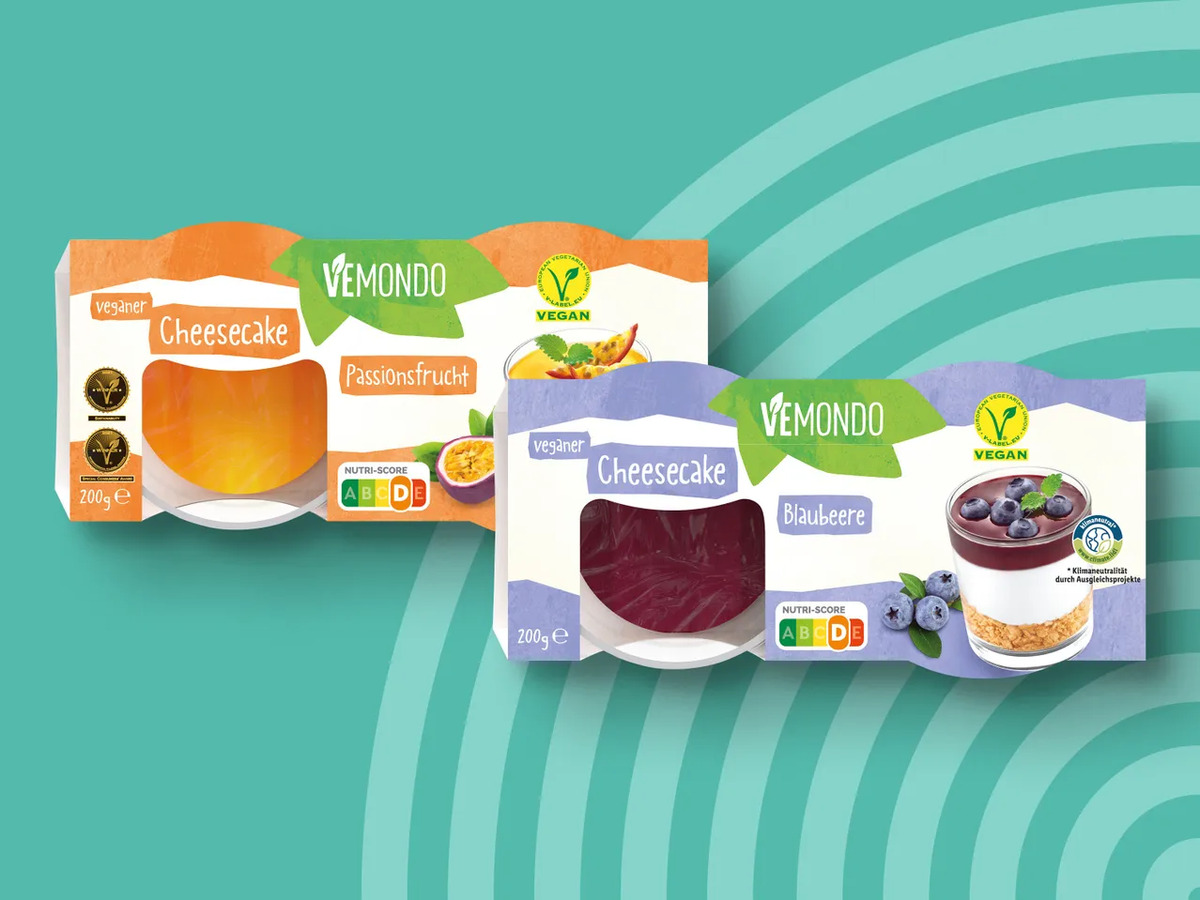 Bild 1 von Vemondo Veganer Cheesecake, 
         2x 100 g