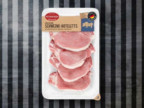 Bild 1 von Metzgerfrisch Frische Schweine-Koteletts, 
         700 g