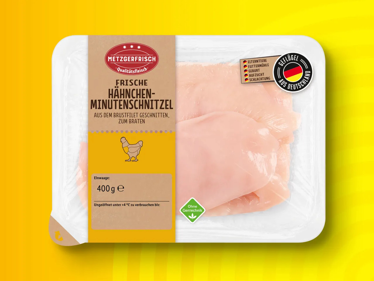 Metzgerfrisch Frische Hähnchen Minutenschnitzel 400 g von Lidl ansehen