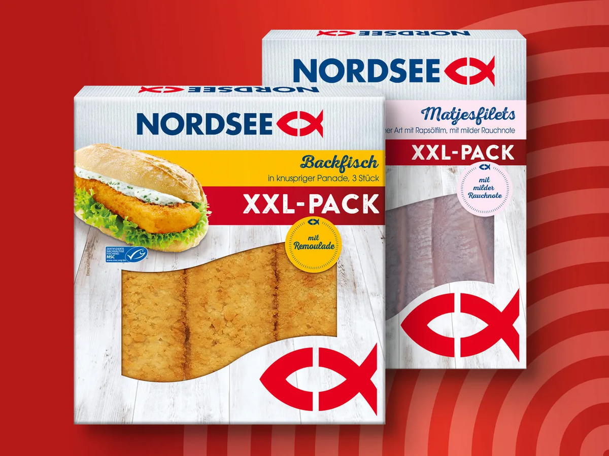 Bild 1 von Nordsee Backfisch/Matjesfilets XXL, 
         310/280 g