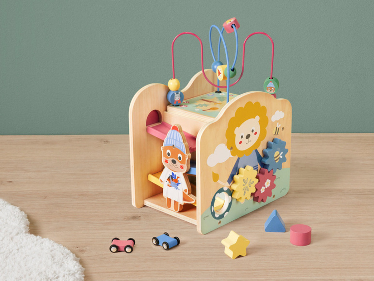 Bild 2 von lupilu® Schiebewagen / Motorikwürfel, aus Holz