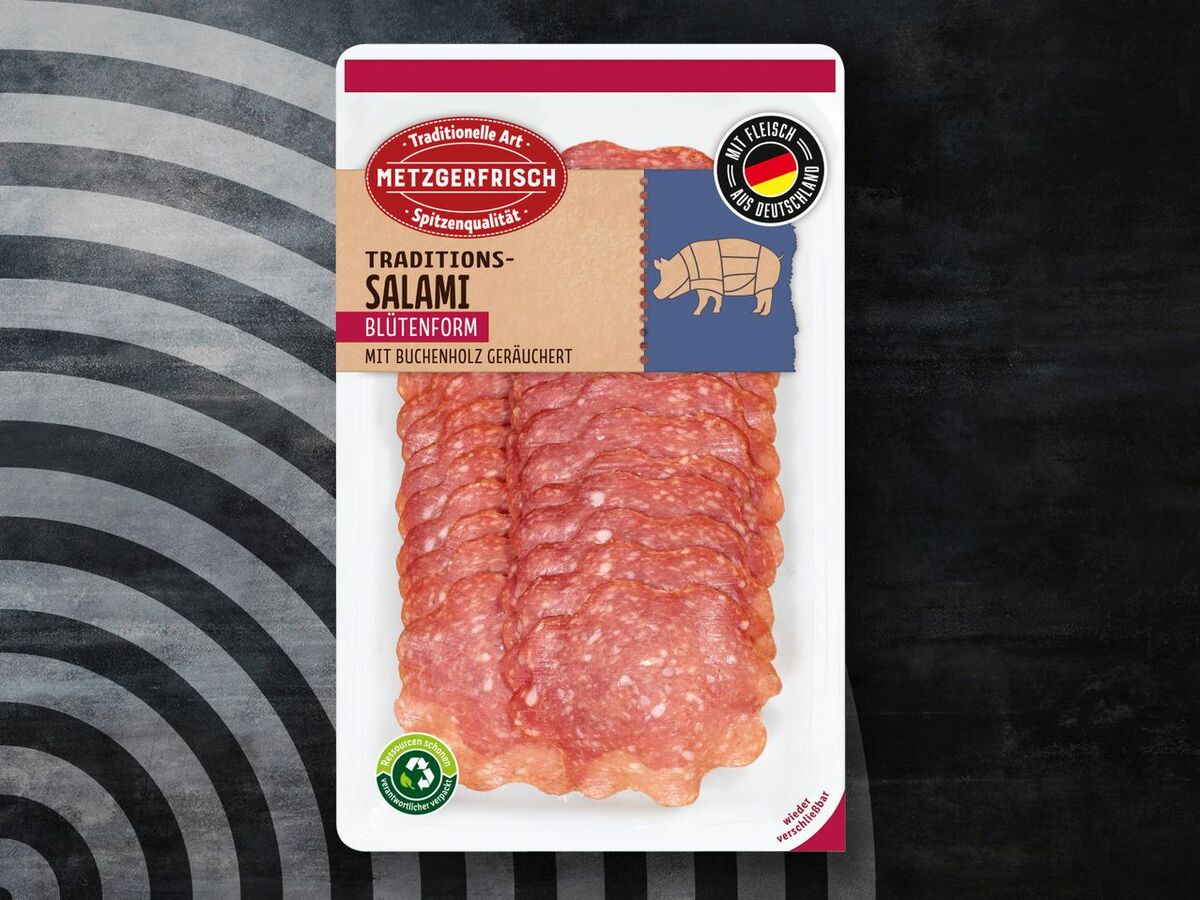 Bild 1 von Metzgerfrisch Traditions-Salami, 
         80 g