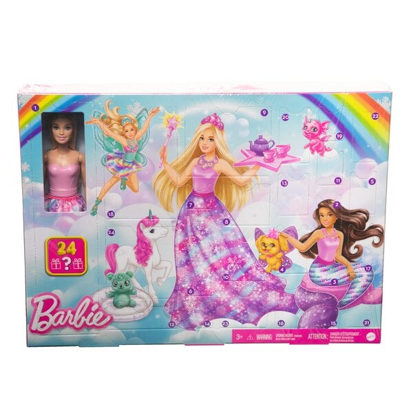 Bild 1 von Barbie Dreamtopia Adventskalender Puppe Königin Meerjungfrau Fee Teeparty Set